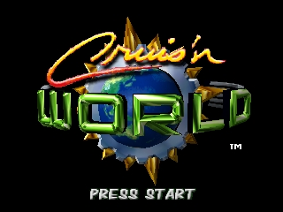 Cruis'n World title screen for Nintendo 64